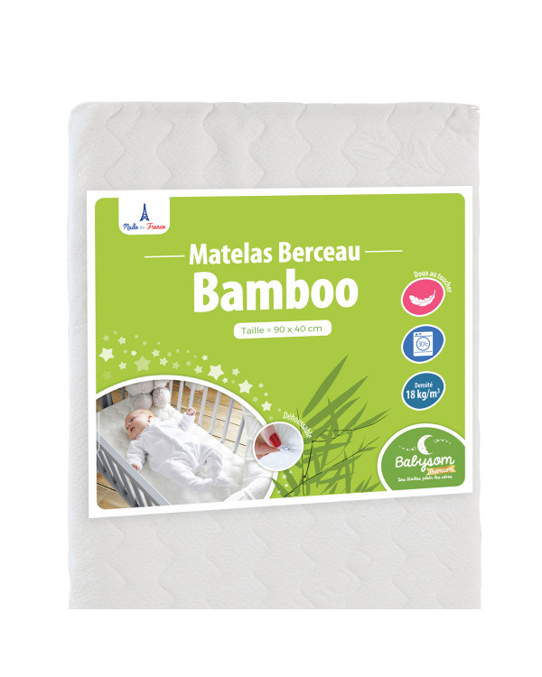 Matelas berceau Bamboo 90 x 40