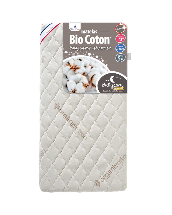 Matelas bébé coton bio