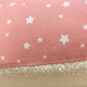 Coussin d'allaitement collection étoiles corail