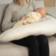 Coussin d'allaitement gaz de coton