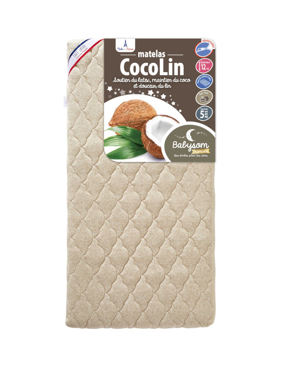 Matelas bébé coco lin