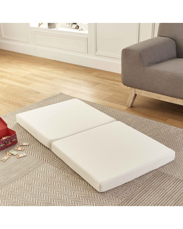 Dormalit - Matelas Bébé Pliant pour lit de Voyage MIMO 120X60 BLEU  Epaisseur 5 CM - Déhoussable, lavable, facile à transporter - Matelas - Rue  du Commerce