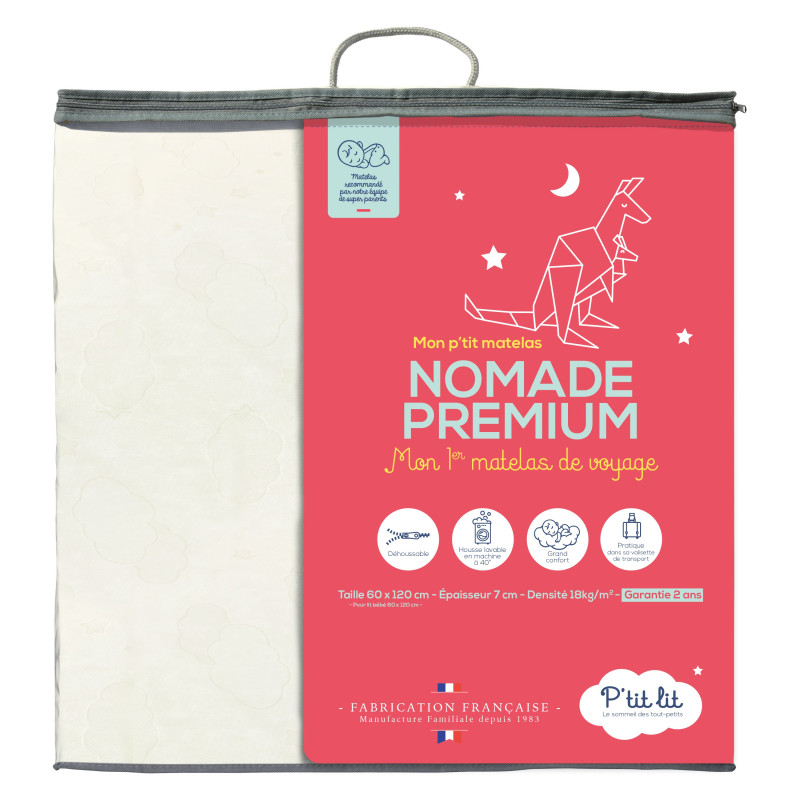 Matelas nomade lit parapluie 60x120