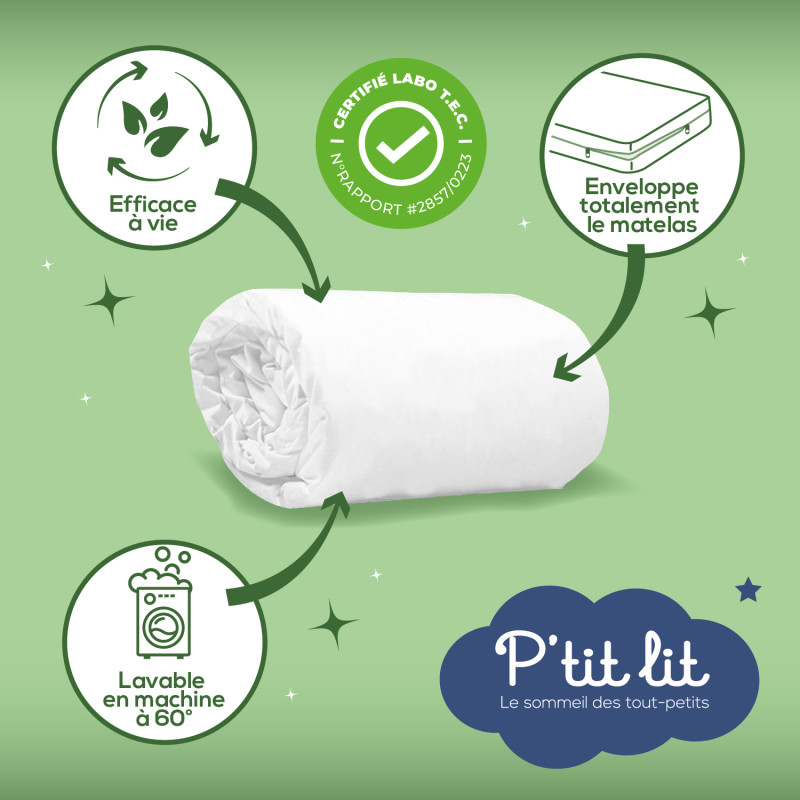 Protège matelas bébé intégrale Allergostop