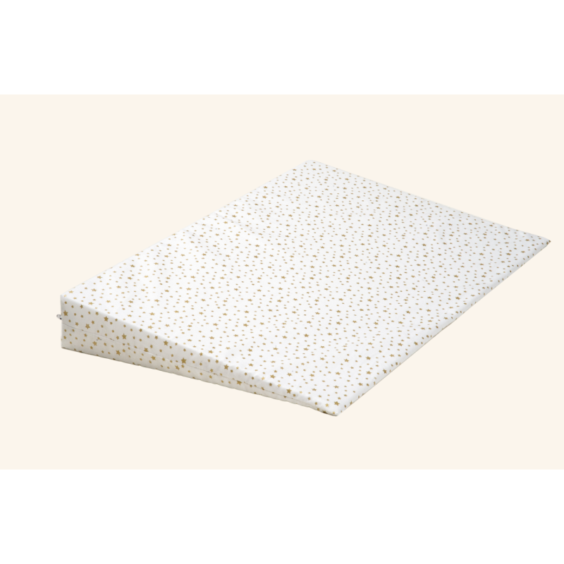 Matelas Bébé Anti-reflux Trioform - Plan Incliné + Cale Tête Amovible - Fabriqué En France - Housse Lavable
