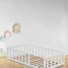 Lit au sol 70x140 – Bois blanc ou hêtre brut | Babysom