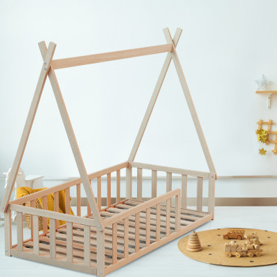 Lit Montessori tipi au sol 70x140 – idéal de 2 à 6 ans