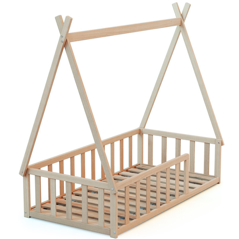 Lit Montessori tipi au sol 70x140 – idéal de 2 à 6 ans