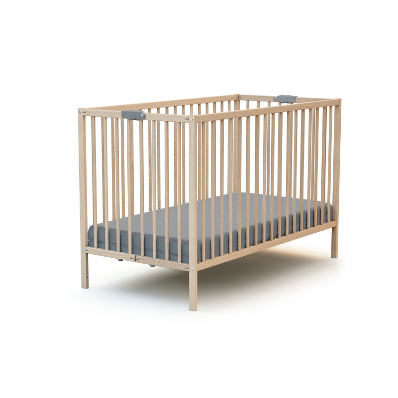 Lit bébé PLIANT + matelas bébé climatisé 60x120