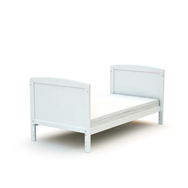 Lit bébé EVOLUTIF bois blanc + matelas bébé climatisé
