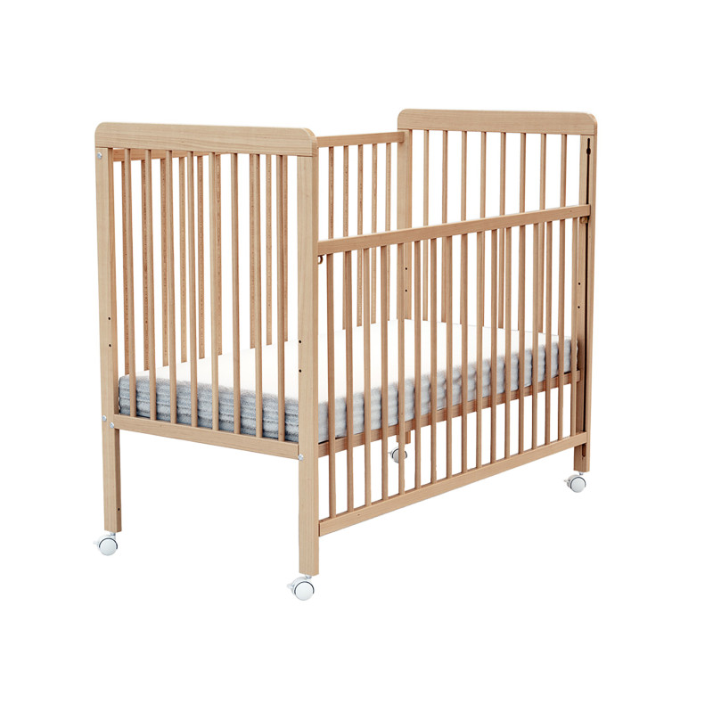 Lit bébé COULISSANT + matelas bébé climatisé 60X120
