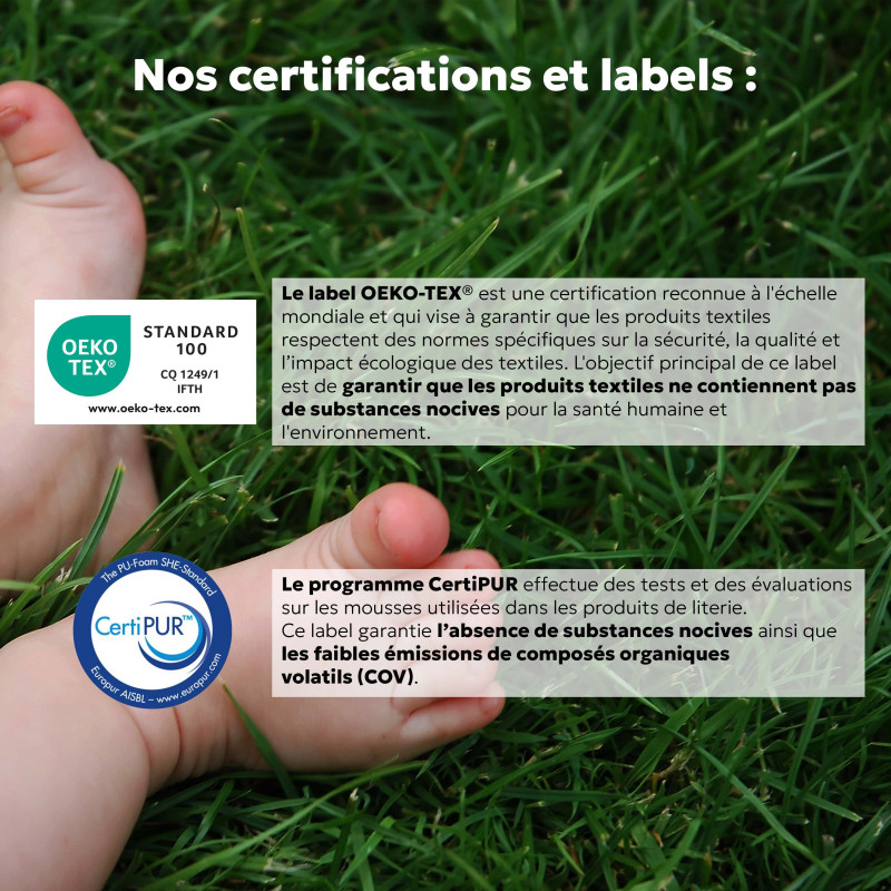 Matelas bébé Le Frenchie - Exclusivité Babysom