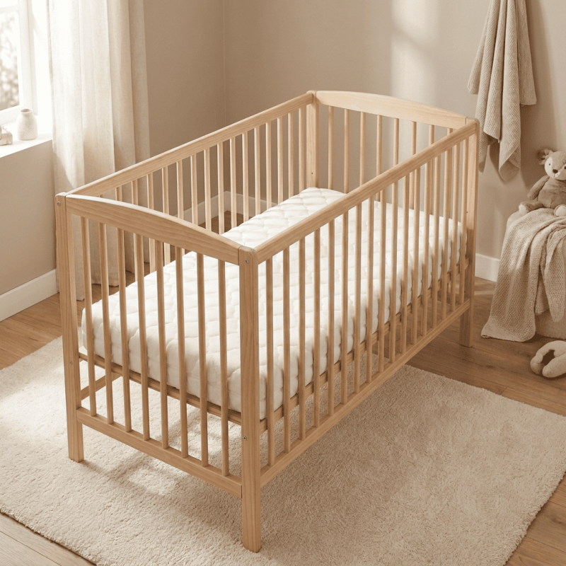 Pack Matelas Bamboo 60x120 + Drap Imperméable