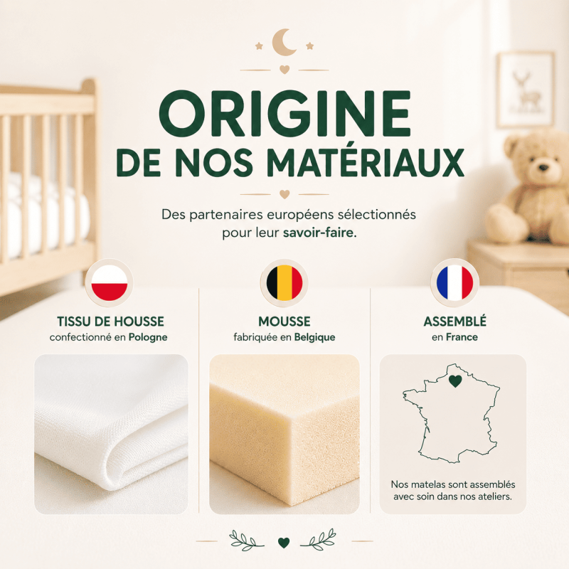 Matelas bébé Essentiel 60x120 cm petit prix | Babysom