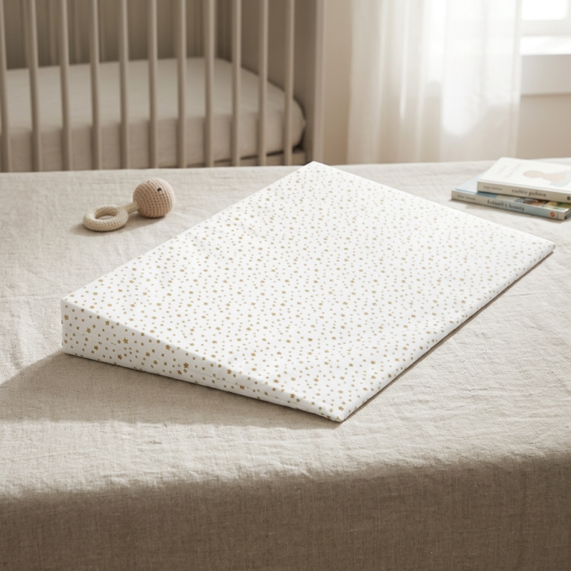 Plan incliné bébé 10° Étoiles, 60 x 35 cm, coton | Babysom