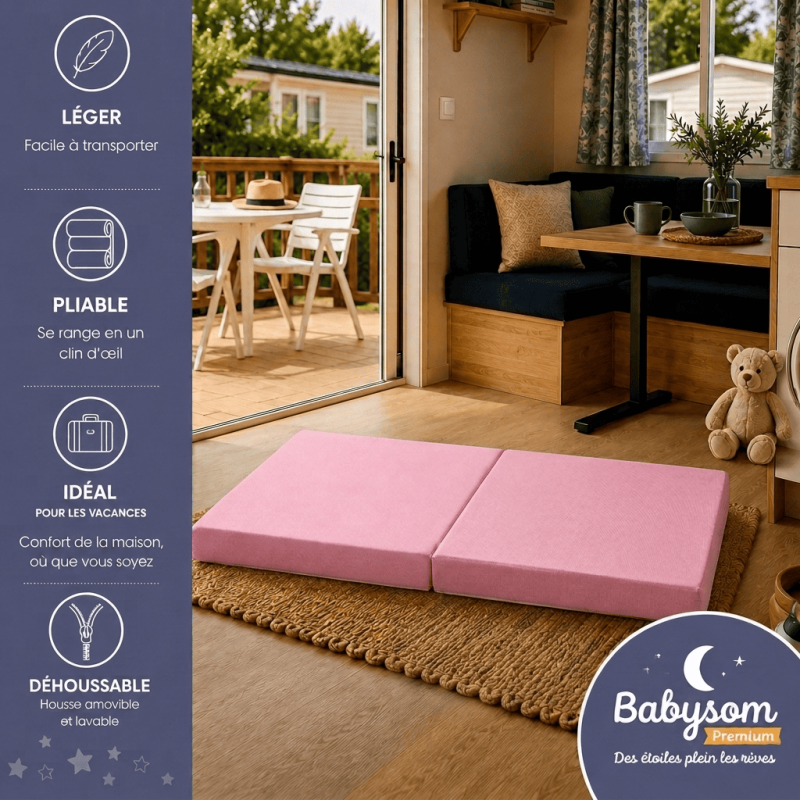 Matelas lit parapluie - Fabrication Française