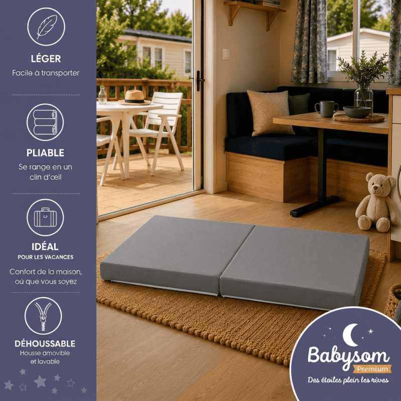 Matelas lit parapluie - Fabrication Française