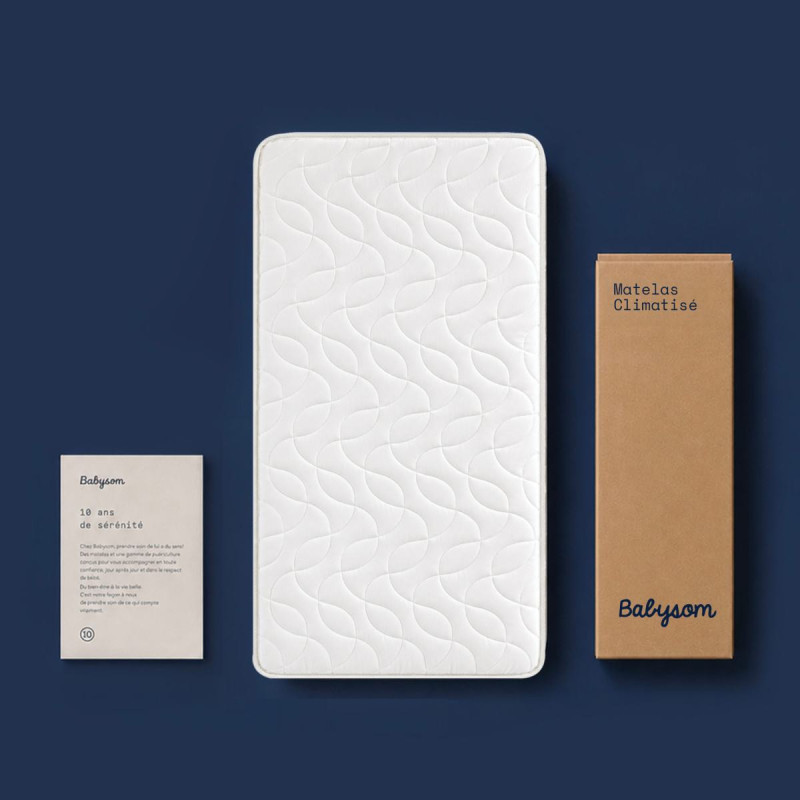 Matelas bébé Climatisé réversible été/hiver 60x120 et 70x140 | Babysom