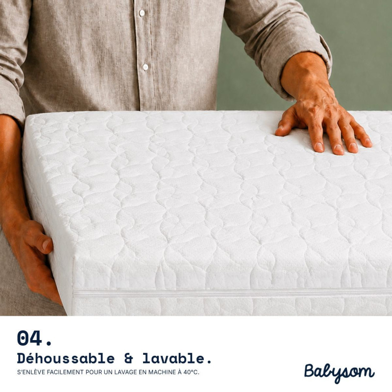 Matelas bébé Bamboo 60x120 et 70x140 | Assemblé en France | Babysom