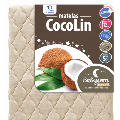 Matelas bébé Coco Lin 60x120 et 70x140 | Babysom