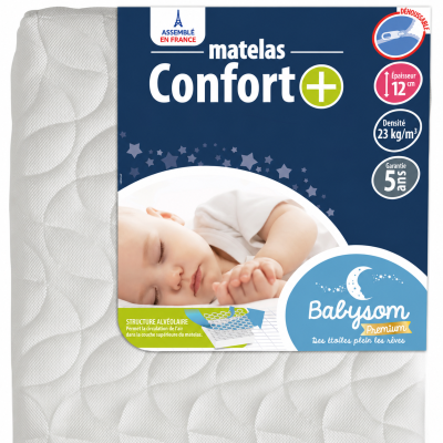 Matelas bébé Respirant tissu 3D 60x120 et 70x140 | Babysom