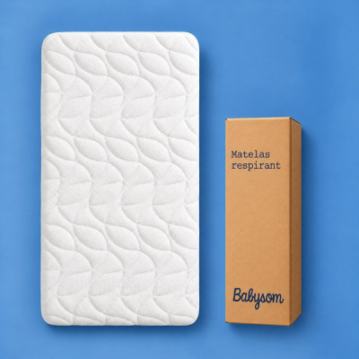 Matelas bébé Respirant tissu 3D 60x120 et 70x140 | Babysom