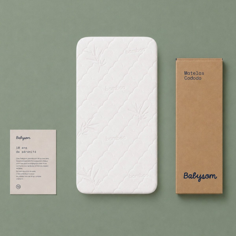 Matelas cododo 50x83 et 52x89, assemblé en France | Babysom