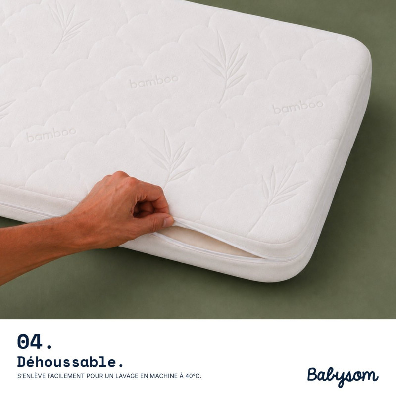 Matelas cododo 50x83 et 52x89, assemblé en France | Babysom