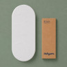 Matelas couffin ovale 32x72 cm, assemblé en France | Babysom