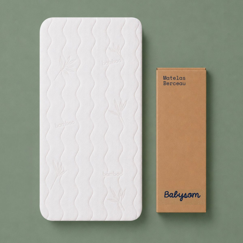 Matelas berceau 40x80 et 40x90, assemblé en France | Babysom