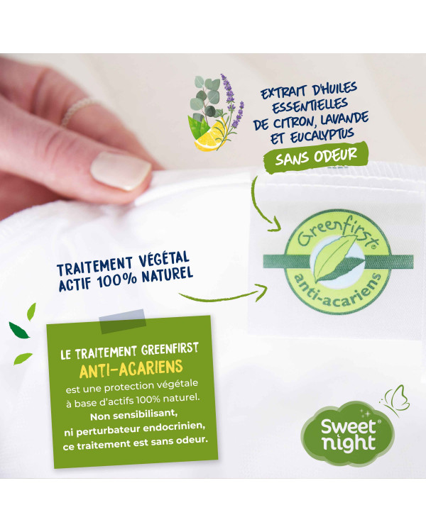 Protège matelas anti-acariens naturel