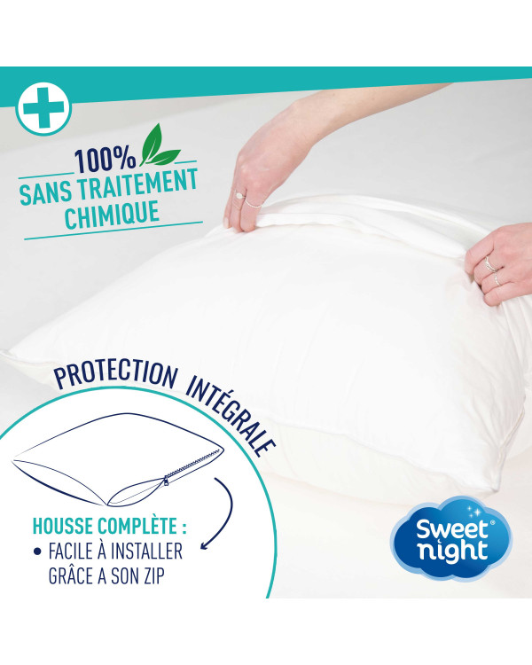 Protège oreiller anti-punaise de lit enfant