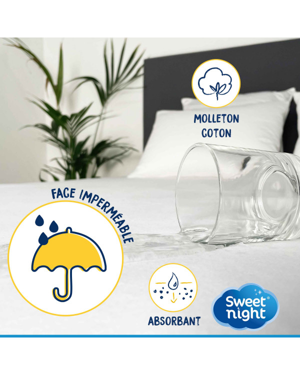 Protège matelas enfant imperméable 100% coton anti-acarien