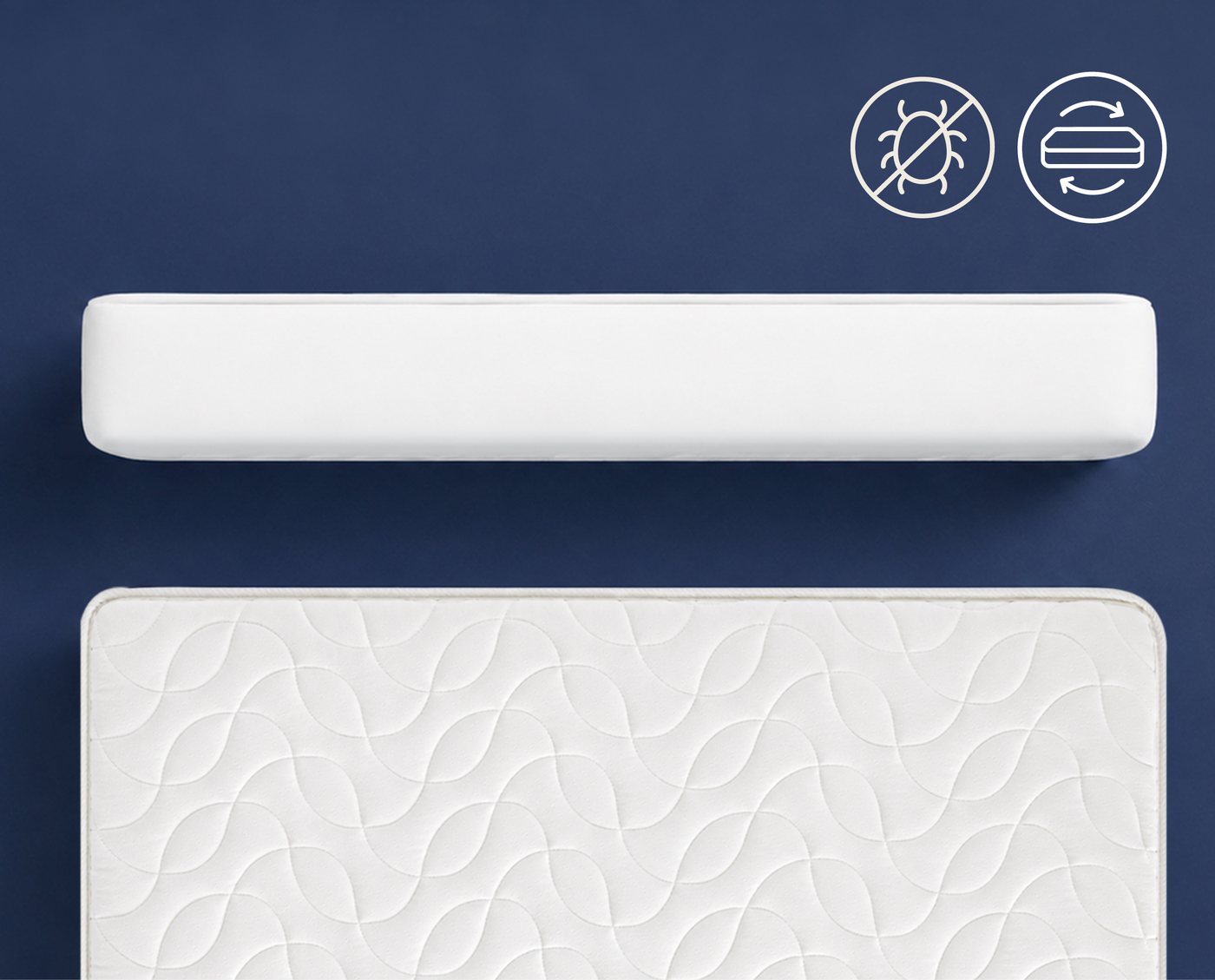 Tranche et face hiver matelassée du matelas Climatisé