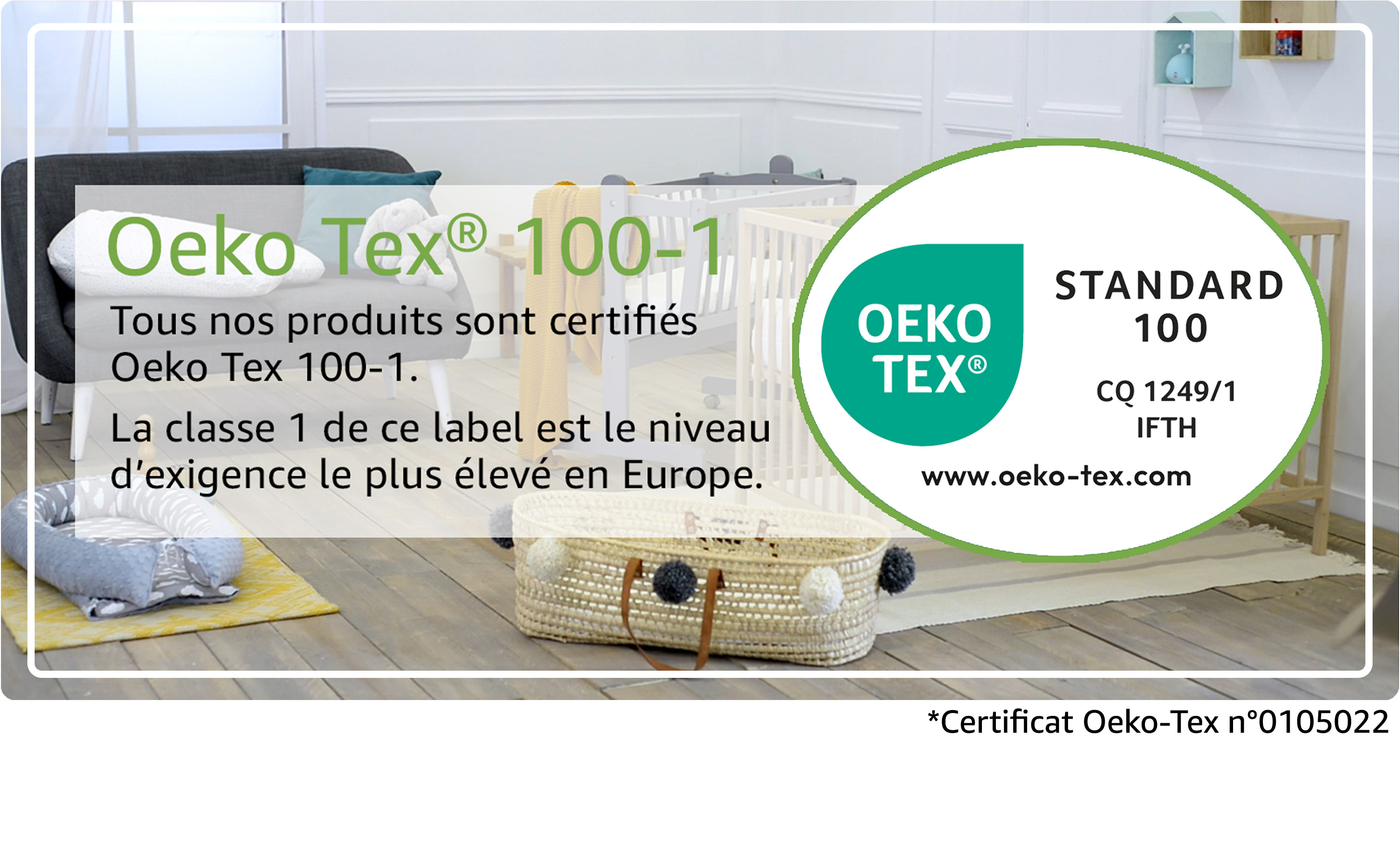 Alèse bébé bambou - Certifié Oeko-Tex